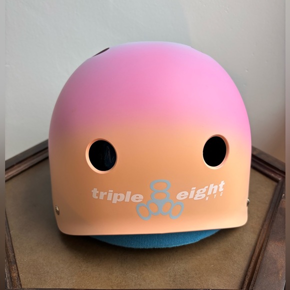 Helmet - Triple Eight Size L/XL - Gradient Pink/Blue/Peach - Picture 2 of 12